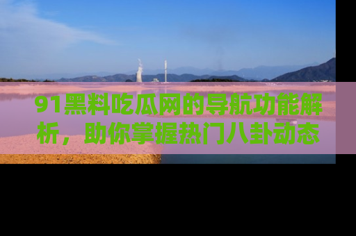 91黑料吃瓜网的导航功能解析,助你掌握热门八卦动态