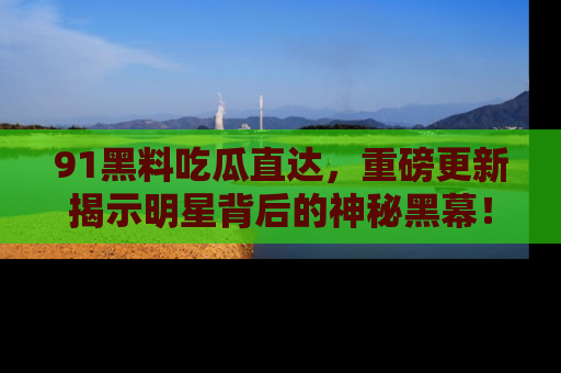 91黑料吃瓜直达,重磅更新揭示明星背后的神秘黑幕!