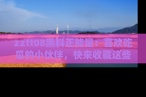 zztt08黑料正能量：喜欢吃瓜的小伙伴，快来收藏这些优质资源！