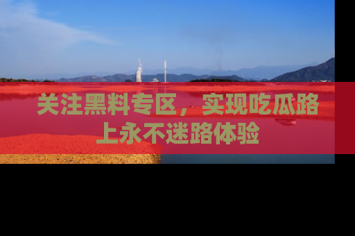 关注黑料专区，实现吃瓜路上永不迷路体验