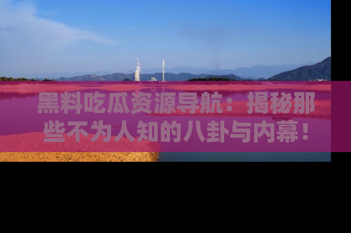 黑料吃瓜资源导航：揭秘那些不为人知的八卦与内幕！