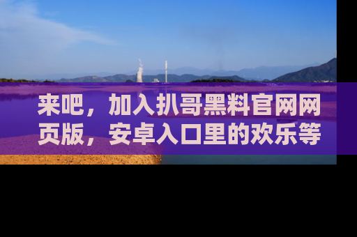 来吧，加入扒哥黑料官网网页版，安卓入口里的欢乐等着你！