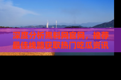 深度分析黑料网官网，推荐最佳线路获取热门吃瓜资讯