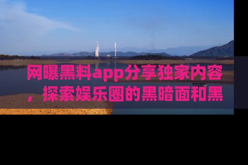 网曝黑料app分享独家内容，探索娱乐圈的黑暗面和黑料