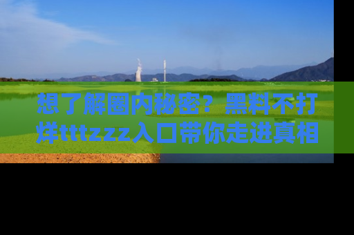 想了解圈内秘密?黑料不打烊tttzzz入口带你走进真相世界,赶紧浏览网址!