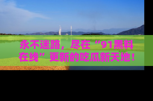 永不迷路,尽在“91黑料在线”更新的吃瓜新天地!