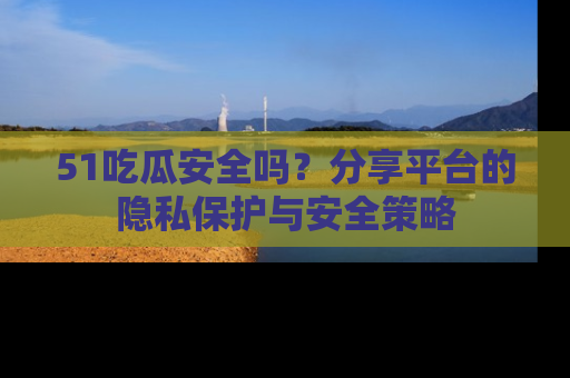 51吃瓜安全吗?分享平台的隐私保护与安全策略