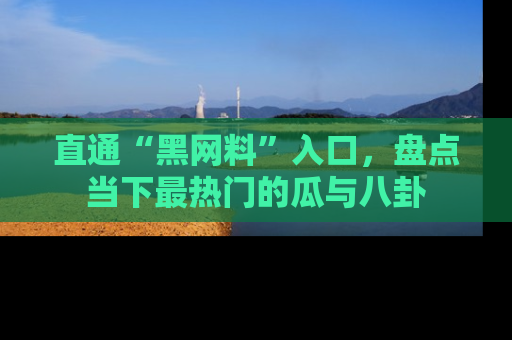 直通“黑网料”入口,盘点当下最热门的瓜与八卦