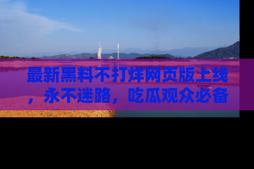 最新黑料不打烊网页版上线，永不迷路，吃瓜观众必备工具！